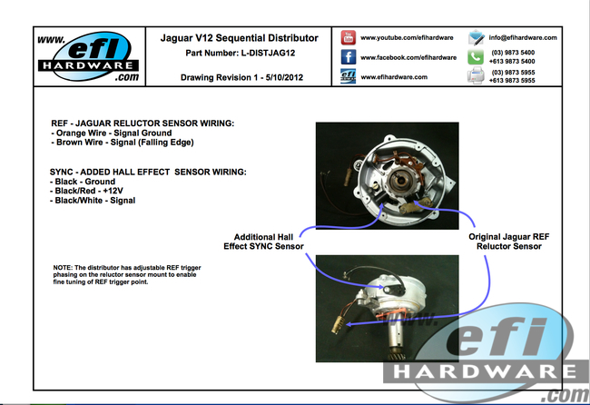 Jaguar V12 Sequential Distributor L-DISTJAG12 Revision 1
