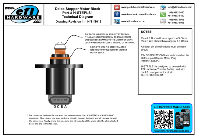 Delco Stepper Motor LS1