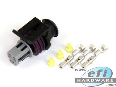 1/5/10/20 Sets 3 Pin FCI Rail Pressure Sensor Connector HDI