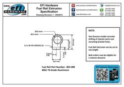 825-000 Fuel Rail Extrusion