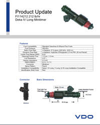 Siemens Injector Datasheet