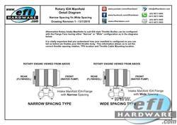 DCOE Throttle Body Technical Drawing