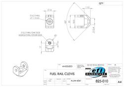 Billet Fuel Rail Mounting Clevis