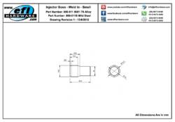 Weld In Injector Boss Large